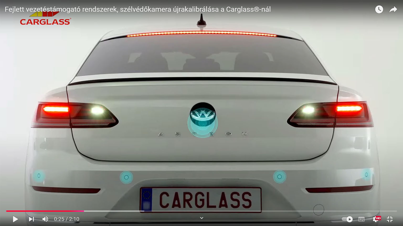 Fejlett vezetéstámogató rendszerek, szélvédőkamera újrakalibrálása a Carglass®-nál